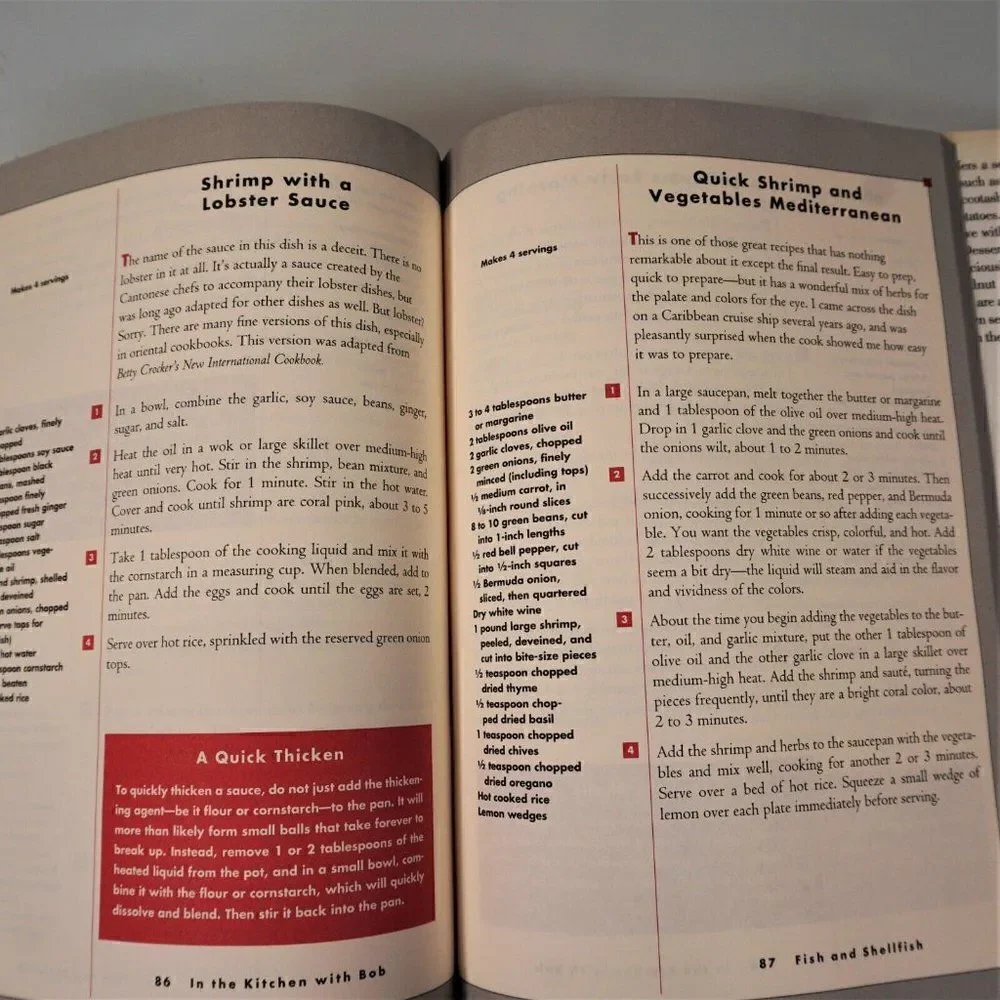 In the Kitchen with Bob Bob Bowersox Shares His Recipes 1st Ed 1994 Hardcover